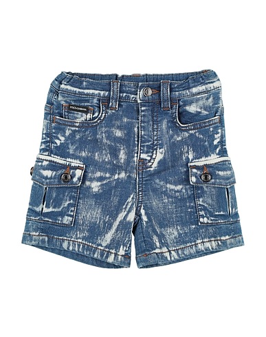 DOLCE&GABBANA Shorts & Bermuda Blue 87% Cotton, 11% Polyester, 2% Elastane
