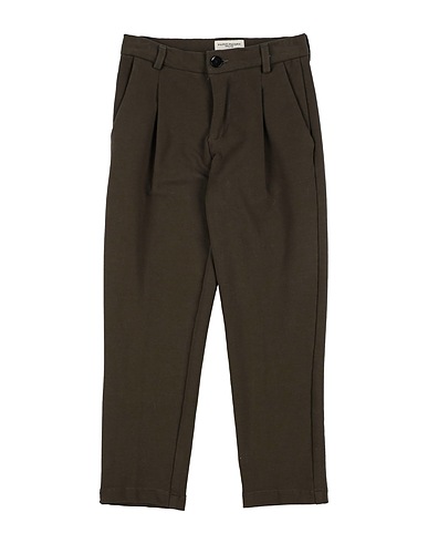 PAOLO PECORA Casual pants Military green 95% Cotton, 5% Elastane
