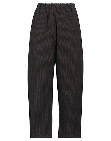 A.B  APUNTOB Casual trouser Dark brown 48% Virgin Wool, 45% Cotton, 7% Metallic fiber