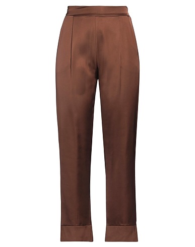 ANONYME DESIGNERS Casual trouser Chocolate brown 100% Viscose