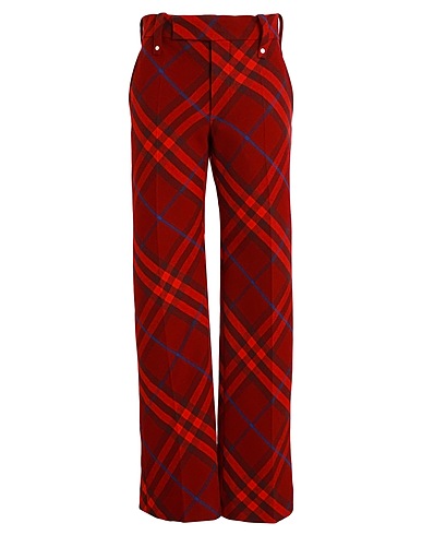 BURBERRY Casual trouser Red 100% Virgin Wool