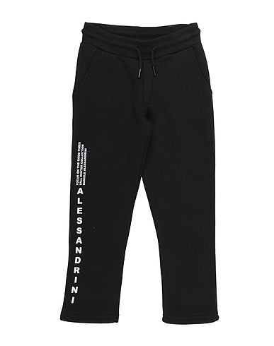 DANIELE ALESSANDRINI Casual pants Black 70% Cotton, 30% Polyester