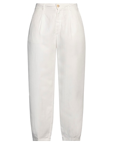 TRUE NYC® Casual trouser White 58% Tencel™, 24% Linen, 18% Cotton