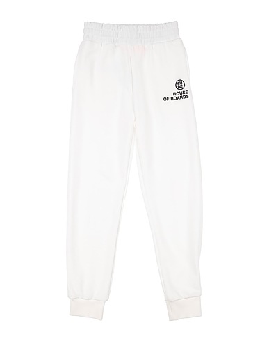 SUNS BOARDS Casual pants White 89% Cotton, 11% Polyester