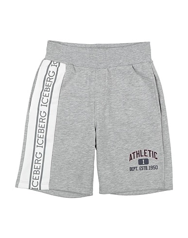 ICEBERG Shorts & Bermuda Grey 50% Cotton, 50% Polyester
