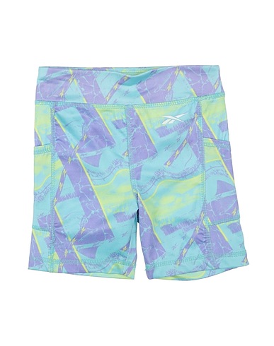 REEBOK Shorts & Bermuda Sky blue 90% Polyester, 10% Elastane
