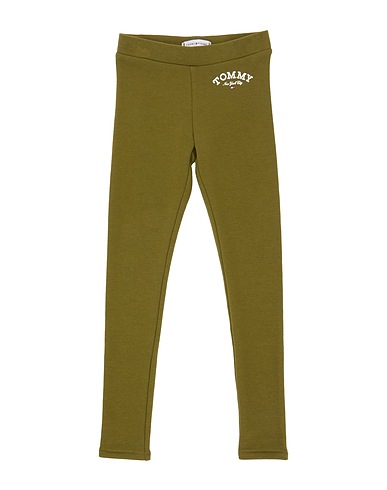 TOMMY HILFIGER BOTTOMWEAR Military green 78% Cotton, 18% Polyester, 4% Elastane