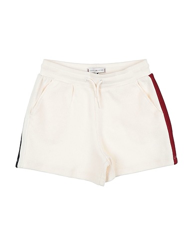 TOMMY HILFIGER Shorts & Bermuda Cream 100% Cotton, Elastane
