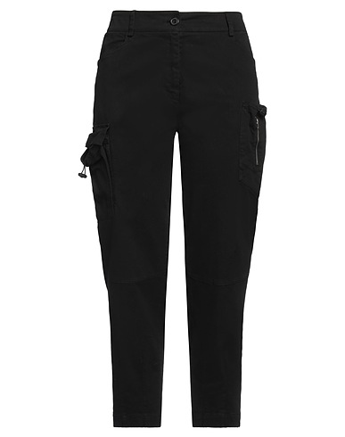 GRIFONI Casual trouser Black 98% Cotton, 2% Elastane