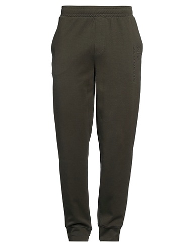 ARMANI EXCHANGE Casual trouser Dark green 85% Cotton, 15% Polyester