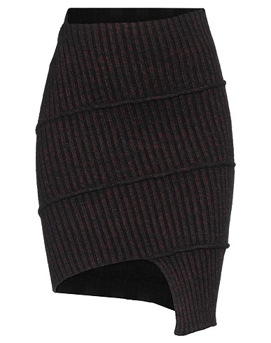 MM6 MAISON MARGIELA Minirock Schwarz 51% Baumwolle, 20% Polyamid, 20% Acryl, 8% Alpakawolle, 1% Elastan