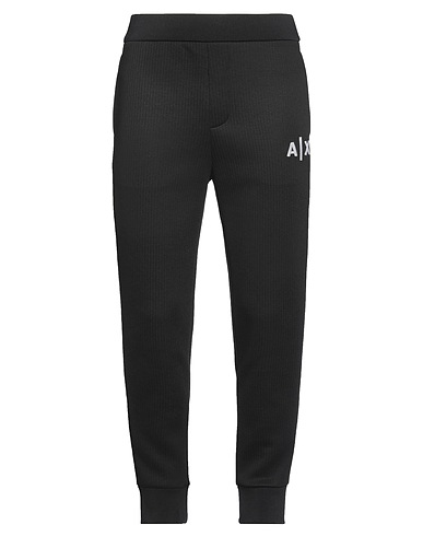 ARMANI EXCHANGE Casual pants Black 98% Polyester, 2% Elastane