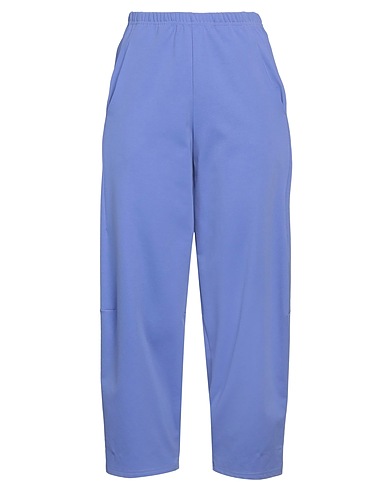 CORINNA CAON Casual trouser Light blue 52% Cotton, 40% Nylon, 8% Elastane