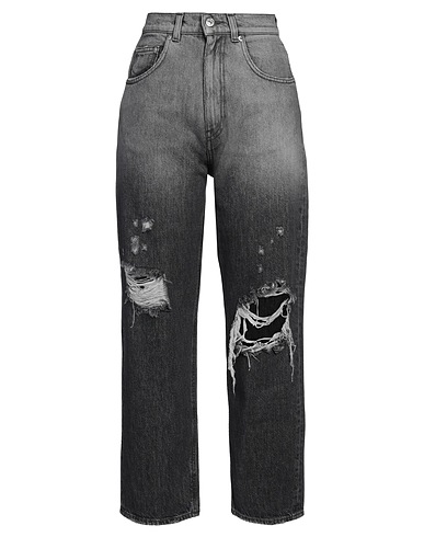 GRIFONI Denim trousers Black 100% Cotton