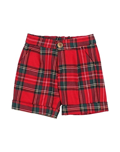 LA STUPENDERIA Shorts & Bermuda Red 63% Polyester, 34% Viscose, 3% Elastane