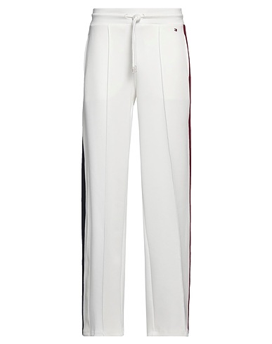 TOMMY HILFIGER Casual trouser White 50% Viscose, 46% Polyester, 4% Elastane