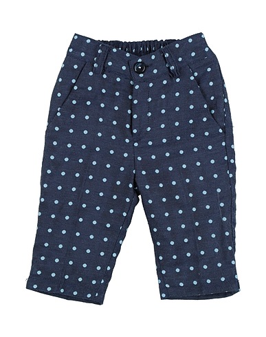 MANUELL & FRANK Casual trouser Slate blue 70% Polyester, 30% Cotton