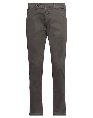 ROŸ ROGER'S Casual trouser Charcoal 49% Cotton, 49% Lyocell, 2% Elastane