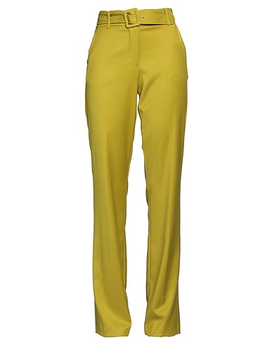 SILVIAN HEACH Casual trouser Lime green 63% Polyester, 34% Viscose, 3% Elastane