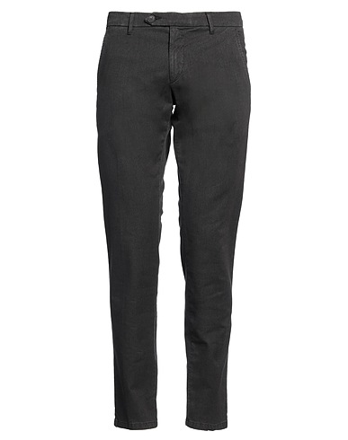 ROŸ ROGER'S Casual trouser Black 65% Cotton, 20% Viscose, 13% Polyester, 2% Elastane