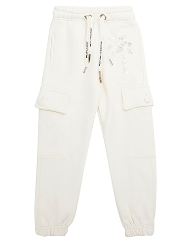 M.C.U. MARCO CASSESE UNION Hosen Off white 100% Baumwolle, Swarovski® Kristall