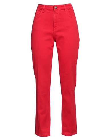 KOCCA Casual trouser Red 99% Cotton, 1% Elastane