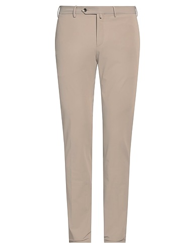 PT Torino Casual pants Taupe 48% Cotton, 46% Polyamide, 6% Elastane