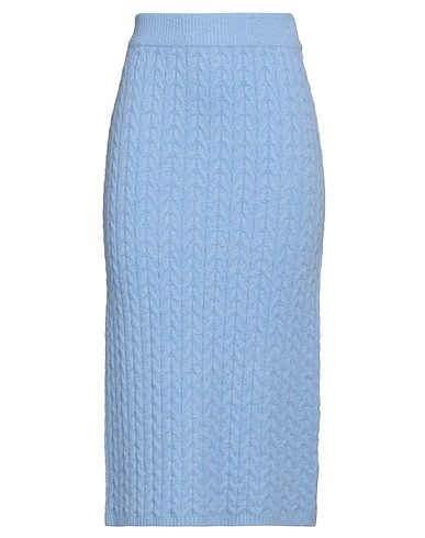 SILVIAN HEACH Midi skirt Light blue 79% Acrylic, 13% Nylon, 8% Polyester
