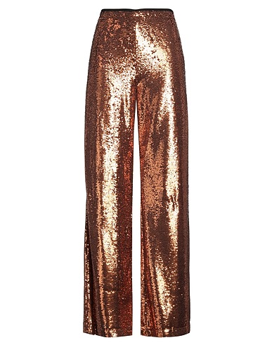 FORTE_FORTE Casual trouser Bronze 100% Polyester