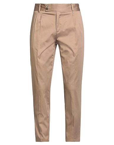 BERNA Casual trouser Light brown 98% Cotton, 2% Elastane