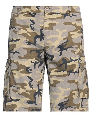 LIU •JO MAN Shorts & Bermuda Grey 100% Cotton