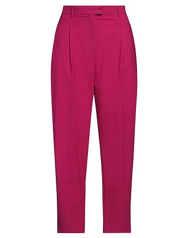 JUCCA Casual pants Magenta 53% Polyester, 43% Virgin Wool, 4% Elastane