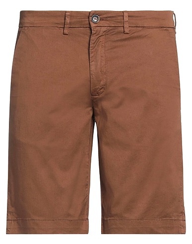 LIU •JO MAN Shorts & Bermuda Brown 98% Cotton, 2% Elastane