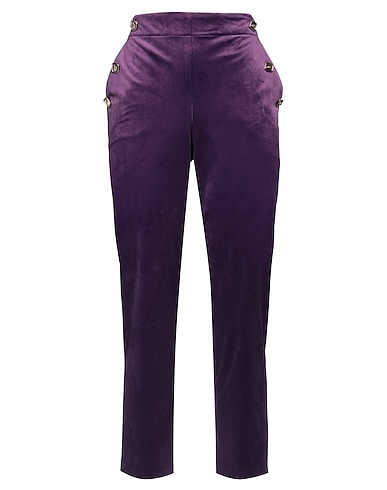 HANITA Casual trouser Purple 100% Polyester