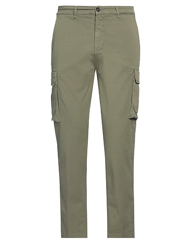 LIU •JO MAN Casual trouser Military green 98% Cotton, 2% Elastane