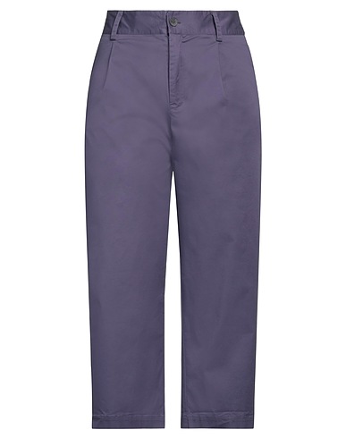 ALESSIA SANTI Casual trouser Navy blue 97% Cotton, 3% Elastane