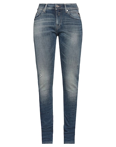 REPLAY Denim pants 95% Cotton, 3% Elastomultiester, 2% Elastane