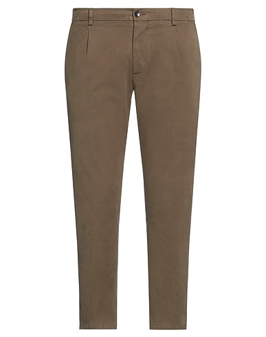BE ABLE Casual pants Military green 97% Cotton, 3% Elastane
