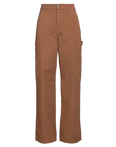 VICOLO Denim trousers Chocolate brown 100% Cotton