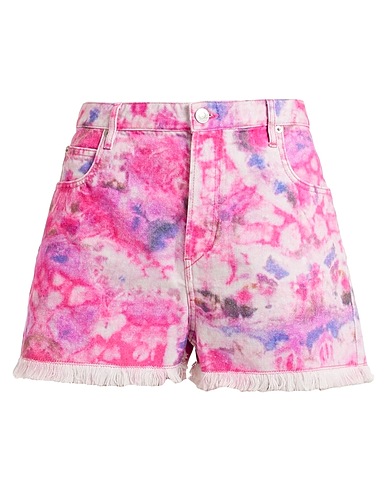 MARANT ÉTOILE Denim shorts Fuchsia 100% Cotton