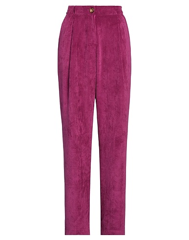 DANIELE FIESOLI Casual trouser Mauve 85% Polyester, 12% Nylon, 3% Elastane