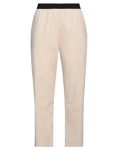 MEIMEIJ Casual trouser Beige 71% Cotton, 25% Polyamide, 4% Elastane
