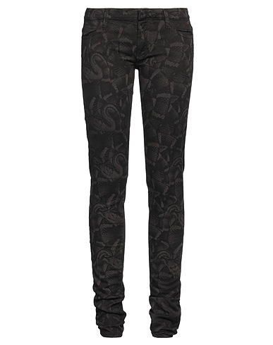 MARCELO BURLON Denim trousers Black 98% Cotton, 2% Elastane
