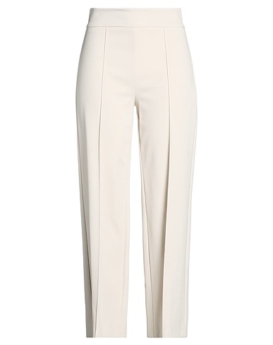 SEMICOUTURE Casual trouser GRIGIO CHIARO 65% Viscose, 30% Polyamide, 5% Elastane