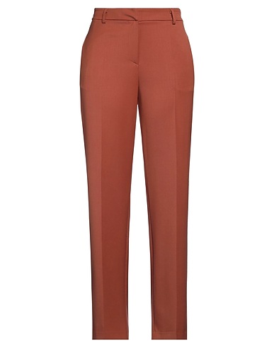 GRIFONI Casual pants Rust 53% Polyester, 43% Virgin Wool, 4% Elastane