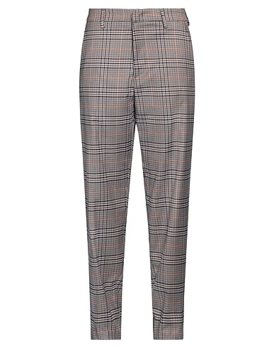 DONDUP Casual trouser Dark brown 63% Polyester, 34% Viscose, 3% Elastane