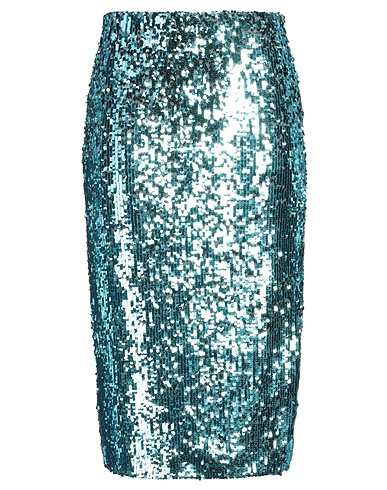 JUCCA Midi skirt Turquoise 93% Polyamide, 7% Elastane