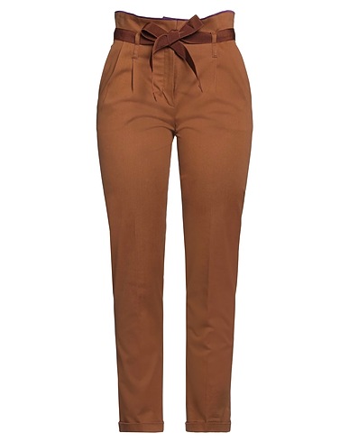 ALBERTA FERRETTI Pantalone Cammello 97% Cotone, 3% Elastan, Acetato
