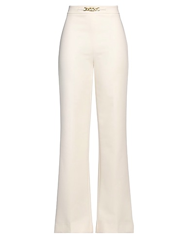 TWINSET Casual trouser Cream 70% Polyester, 23% Viscose, 7% Elastane, Acetate