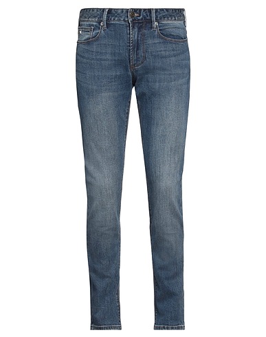 EMPORIO ARMANI Denim pants Blue 93% Cotton, 6% Polyester, 1% Elastane